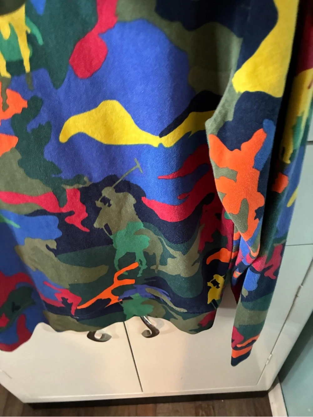 Polo Ralph Lauren Polo Player Camo Hoodie sz S euc